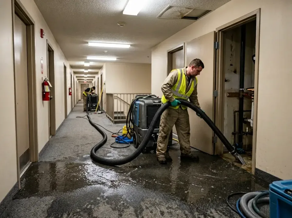 multi-unit-apartment-hallway-f-005 — frequently asked questions, Emergency Burst Pipe Water Extraction & Removal in Fair Pla…